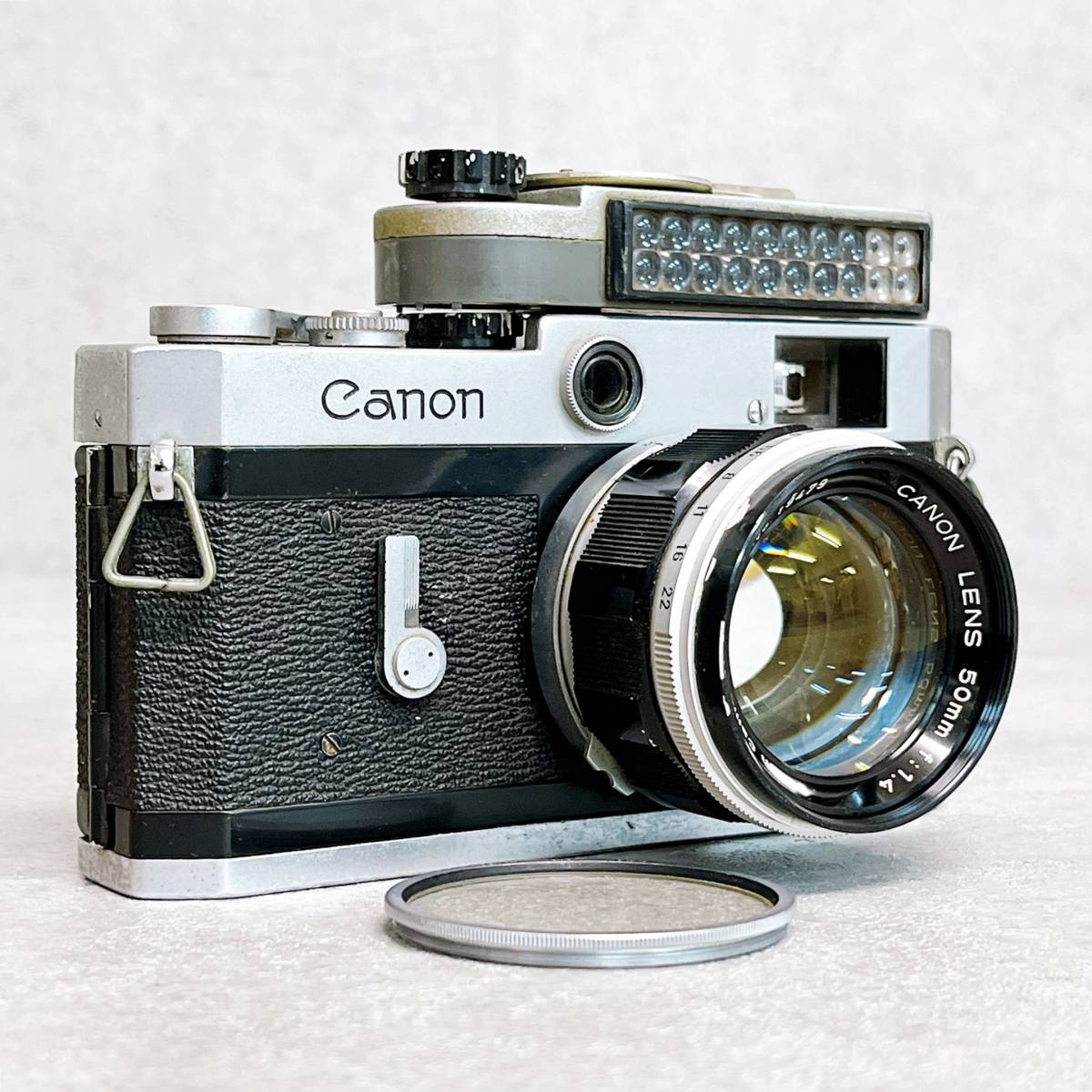 キャノン P型 ポピュレール レンジファインダー フィルム一眼レフカメラ フィルター METER付き（キャノン 50㎜ 1:1.4）