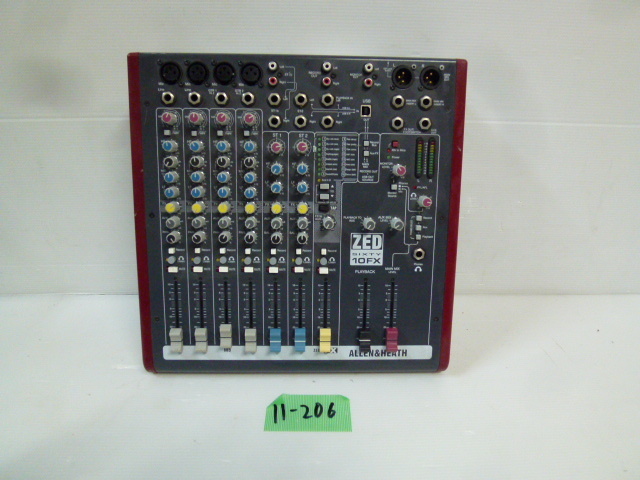 11-206♀アレンアンドヒース KORG アナログミキサー ZED60-10FX ZED10