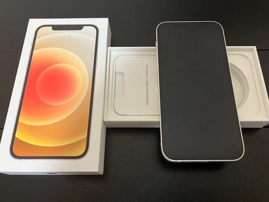 Apple iPhone 12 64GB docomo ホワイト 白MGHP3J/A SIMロック解除
