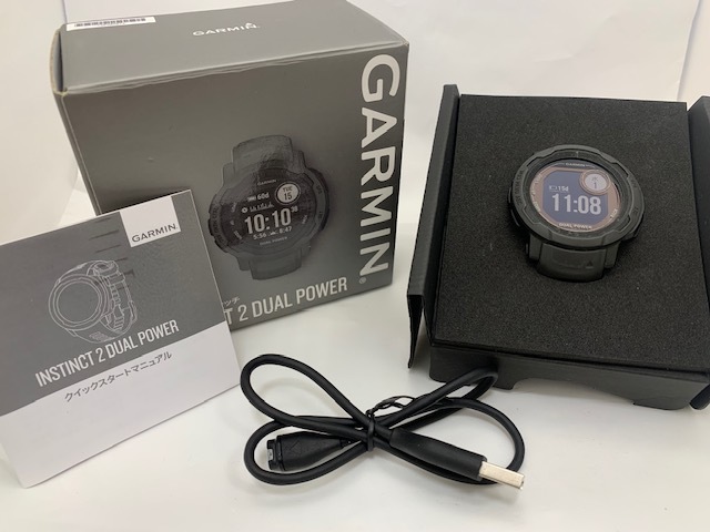 ☆1円セール☆　GARMIN INSTINCT2 DUALPOWER / タフネスGPSウォッチ インスティンクト2 ガーミン　◆21453