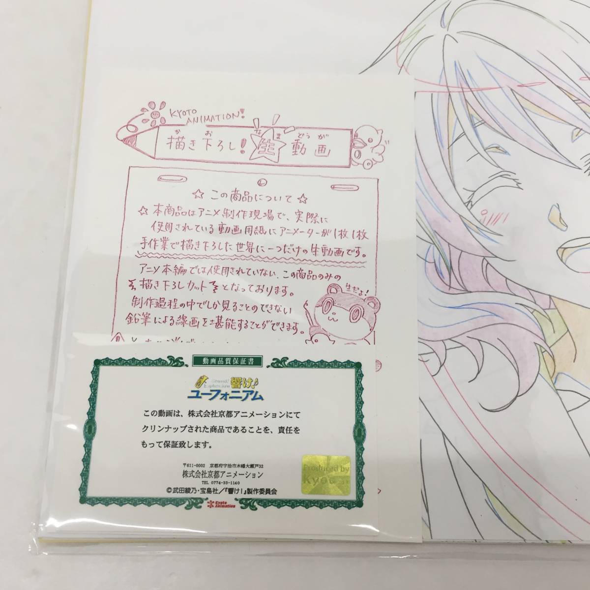 0645046G☆ 響け!ユーフォニアム 描き下ろし生動画 黄前久美子 京アニ 