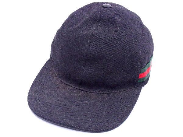 1円 GUCCI グッチ シェリーライン GG柄 GGキャンバス ベースボール 