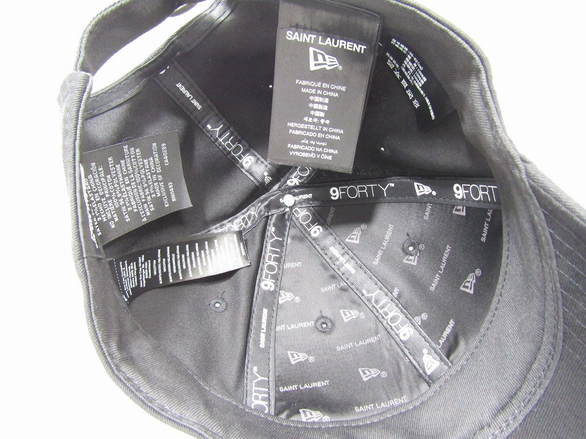 1円スタート 未使用品 SAINT LAURENT サンローラン NEW ERA ニューエラ 