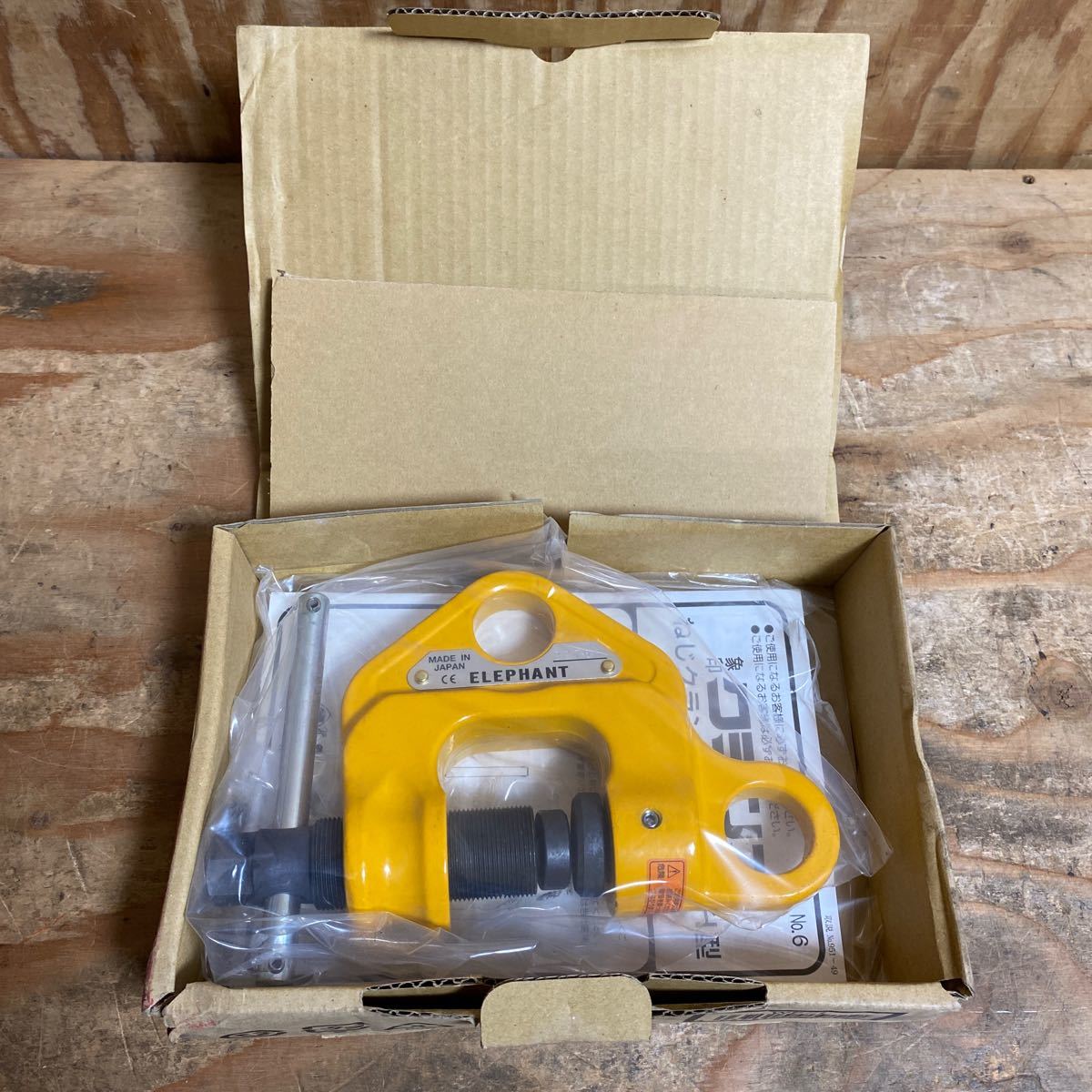 未使用品☆象印 エレファント ダブルカム式ねじクランプ WF-1 1t 1ton 1トン ネジ式クランプ 範囲3～40mm ELEPHANT☆送料520☆レ+②