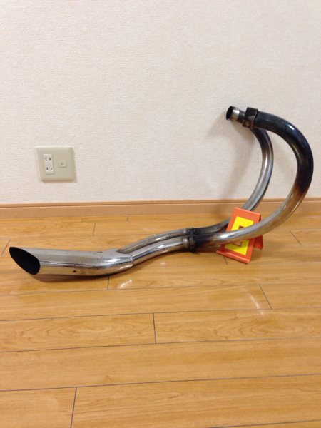 GS400/GSX400E/L/T用当時物WRPイカヅチ管ハス切り(マフラー本体