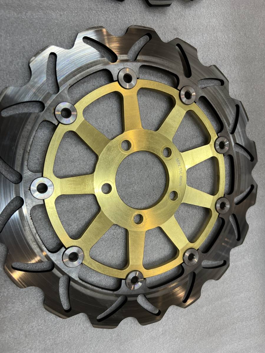 Arashi製ウエイブDISC036金kyt ゼファー400 ZRX400 ZZR400 ゼファー