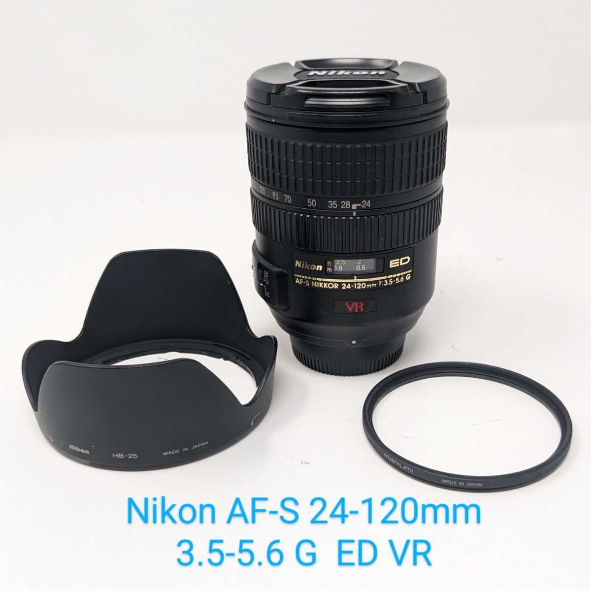 1円スタート Nikon ニコン AF-S VR ED 24-120mm F3.5-5.6 G 一眼レフ 