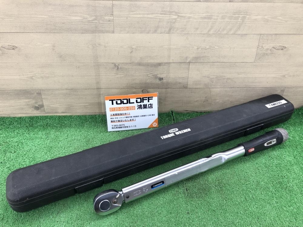 016■ジャンク品■TONE トネ プリセット型トルクレンチ T4MN200 ギアが空転するためジャンク