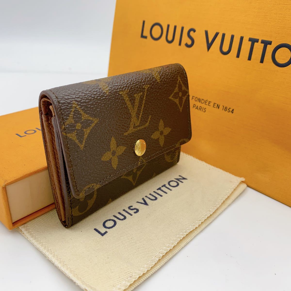 □美品□ LOUIS VUITTON ルイヴィトン M61930 モノグラム ポルトモネ