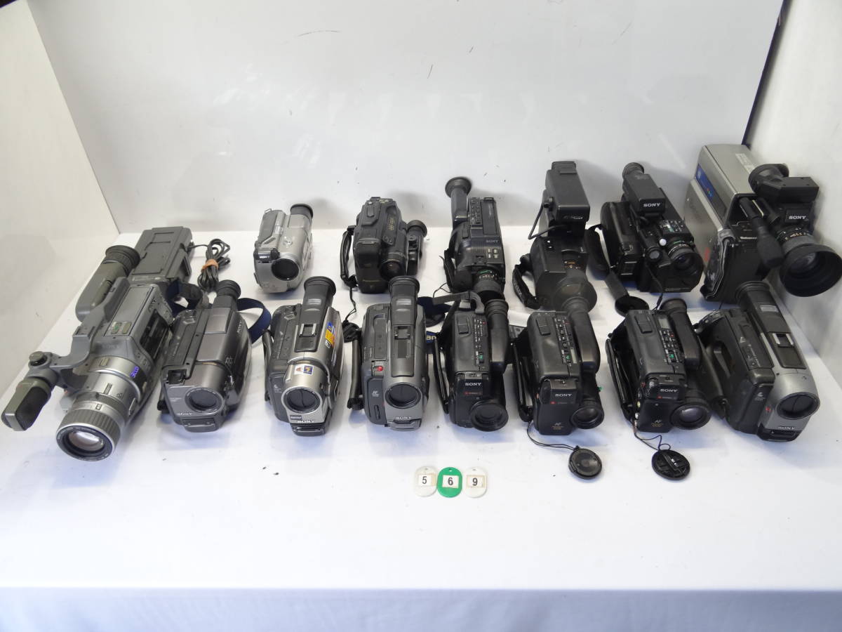 Z569E 大量 ビデオ14台 Sony/Panasonic/Victor CCD-VX1/CCD-TRV425/CCD