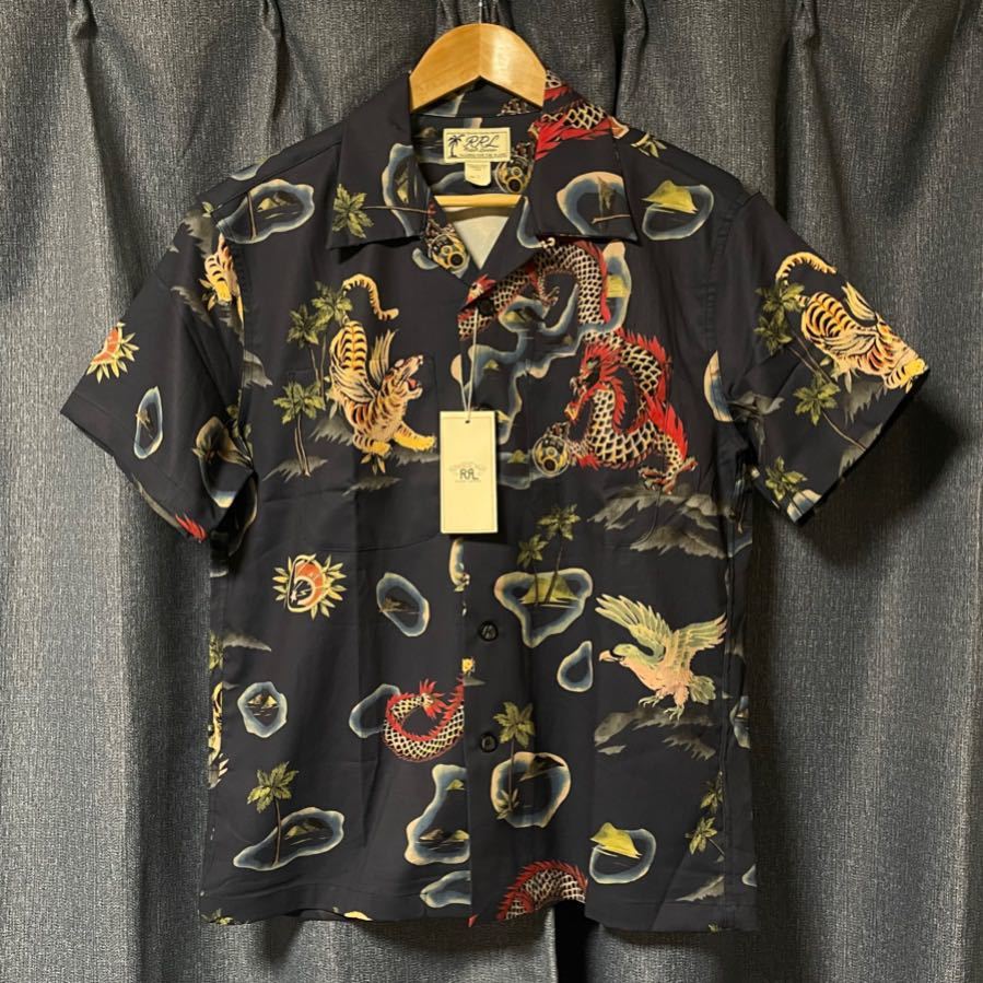 RRL Tropical Print Camp Hawaiian Shirt 和柄 トロピカル アロハ