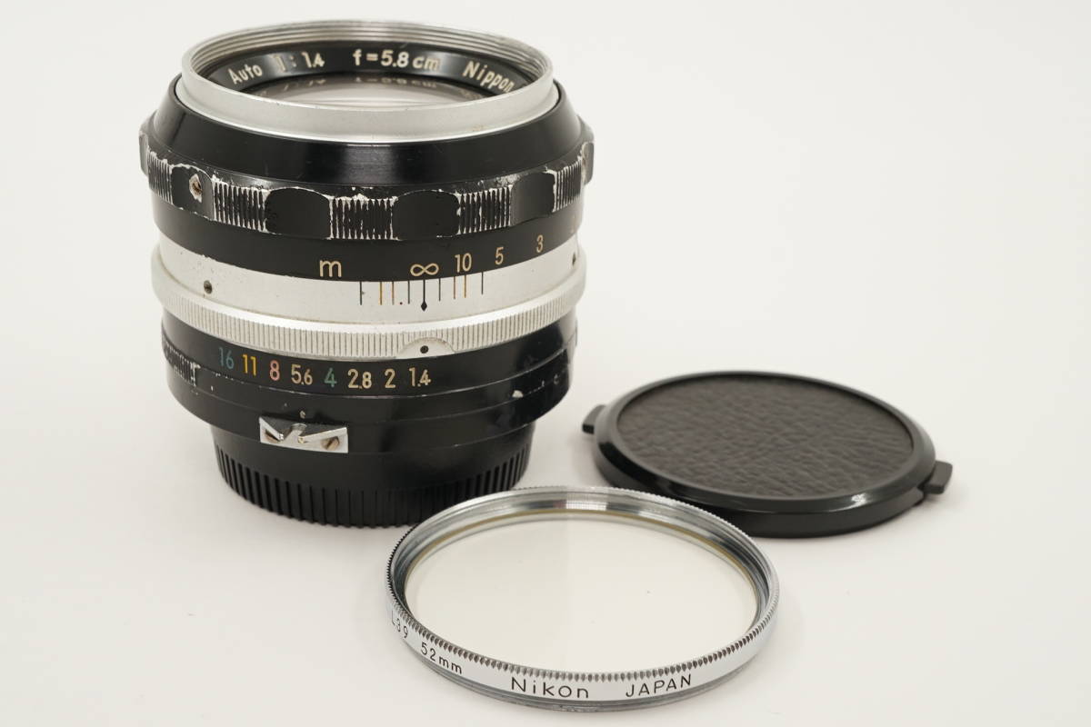 【希少】 Nikon NIKKOR-S AUTO 58mm F/1.4 ジャンク 886□売り切り□Nikonニコン□NIKKOR-S Auto 5.8cm F1.4□58mm