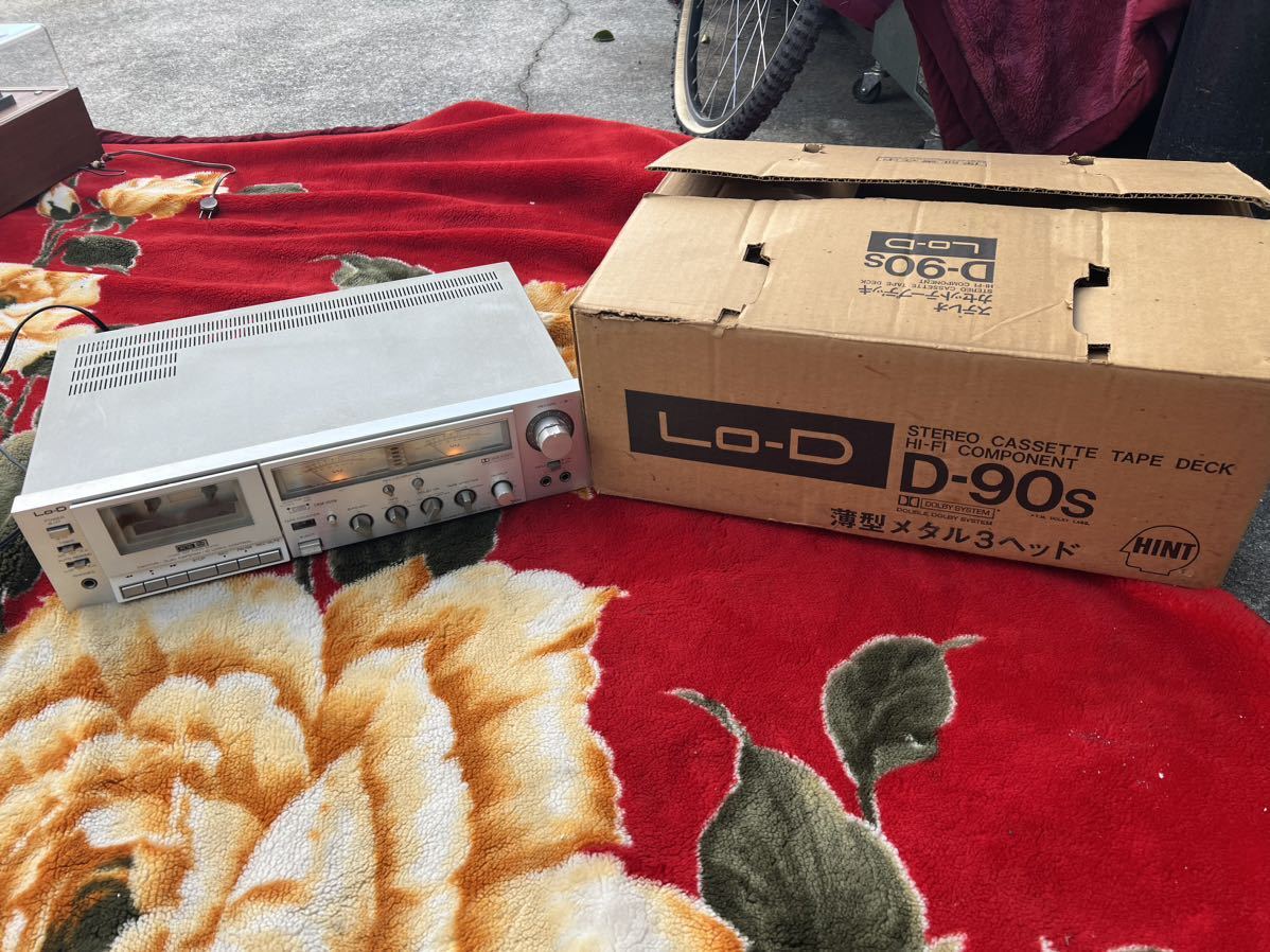 ☆ Lo-D 「ローディ D-90S ステレオ カセットテープデッキ」 昭和
