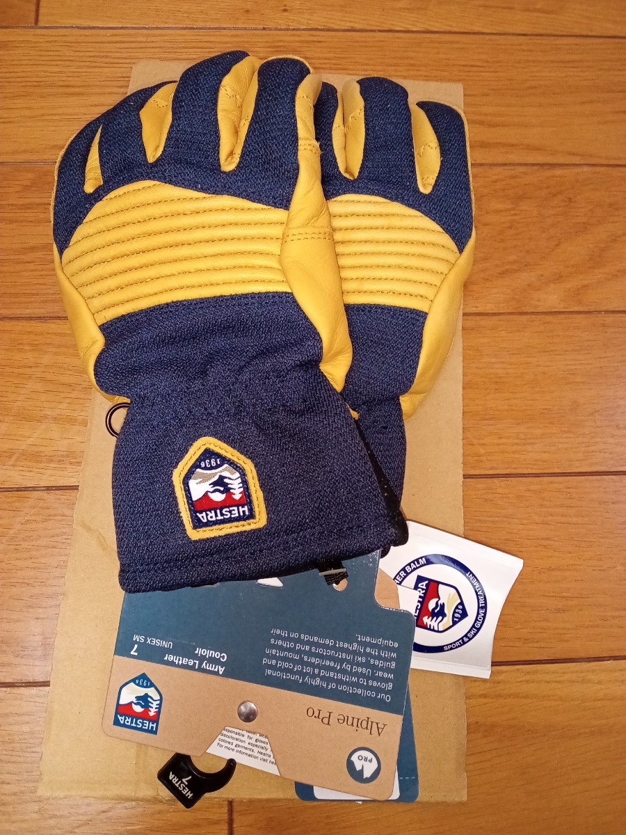 送料無料 未使用品 ヘストラ グローブ HESTRA Army Leather Couloir 手袋 サイズ7