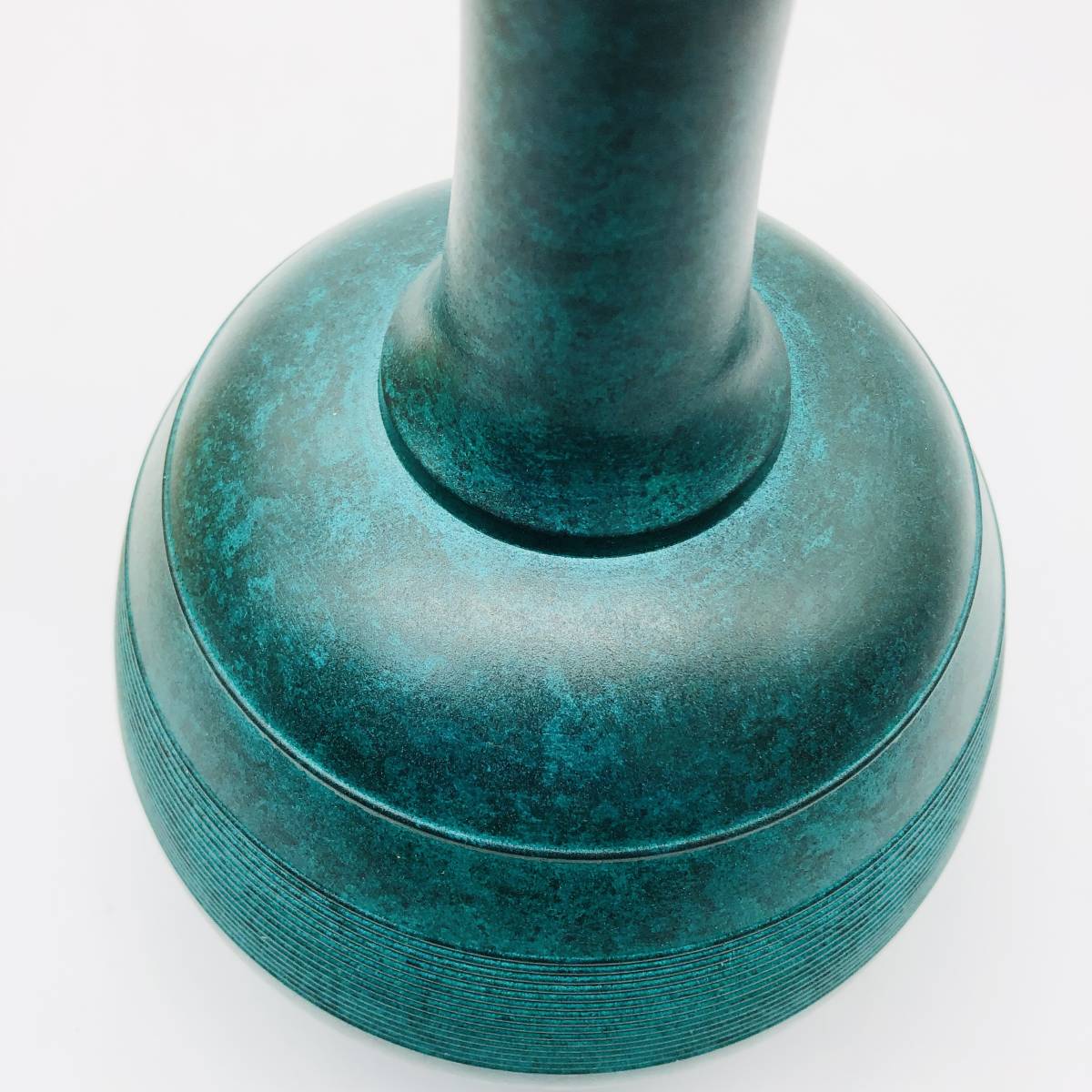 保管品 WAKO 和光 青銅壷 豊稜 蓮田修吾郎 一輪挿し 花瓶 花器 花生 花入 壺 生け花 飾壺 華道具 箱付_7