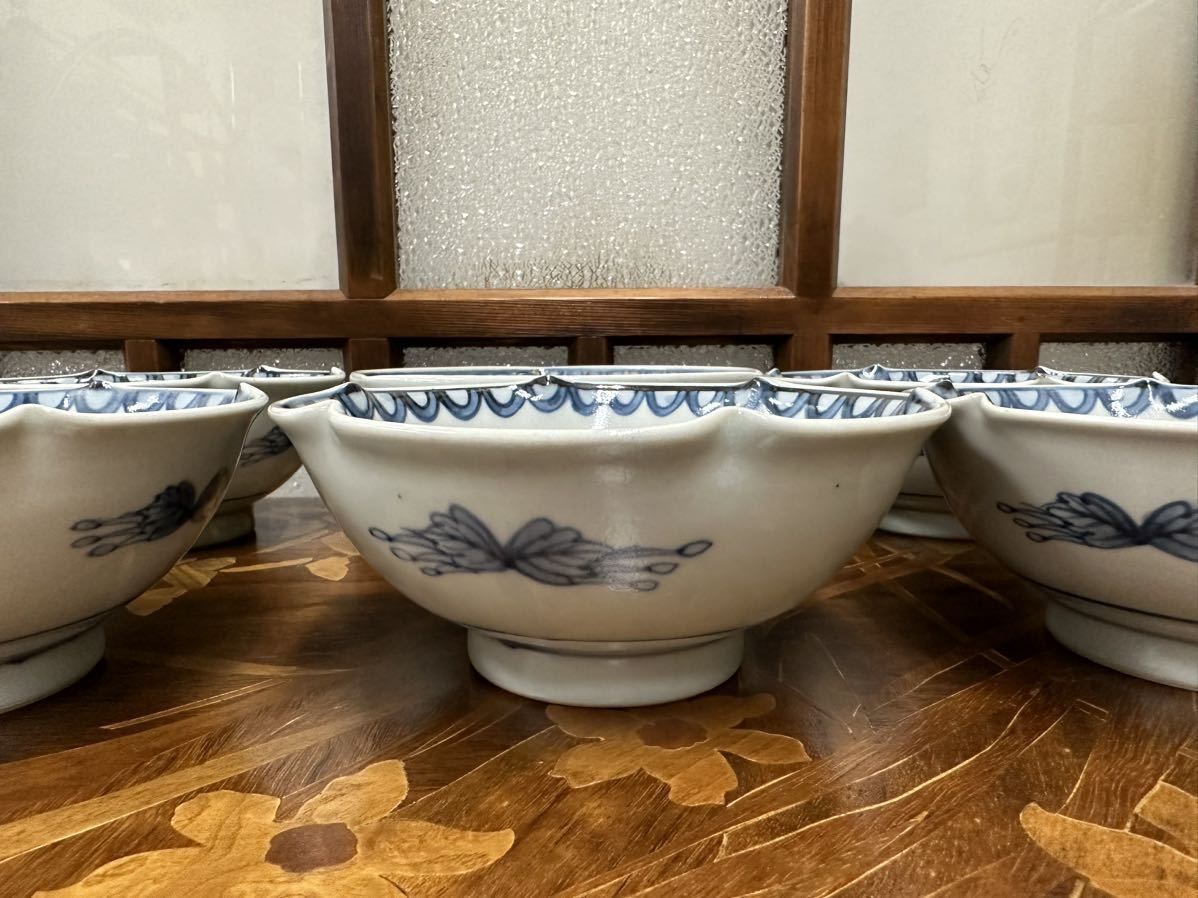 未使用！五代走波 佐藤走波 有田焼作家物 染錦 角皿5枚セット