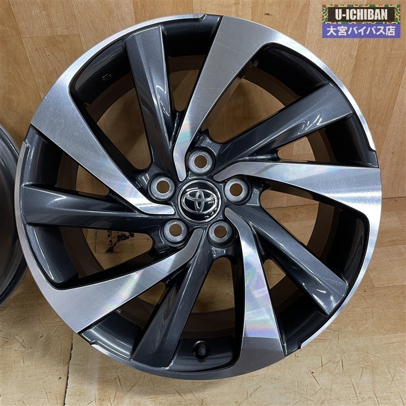 ガリ傷なし トヨタ 60ハリアー 純正ホイール 18インチ 7.5J +45 5H