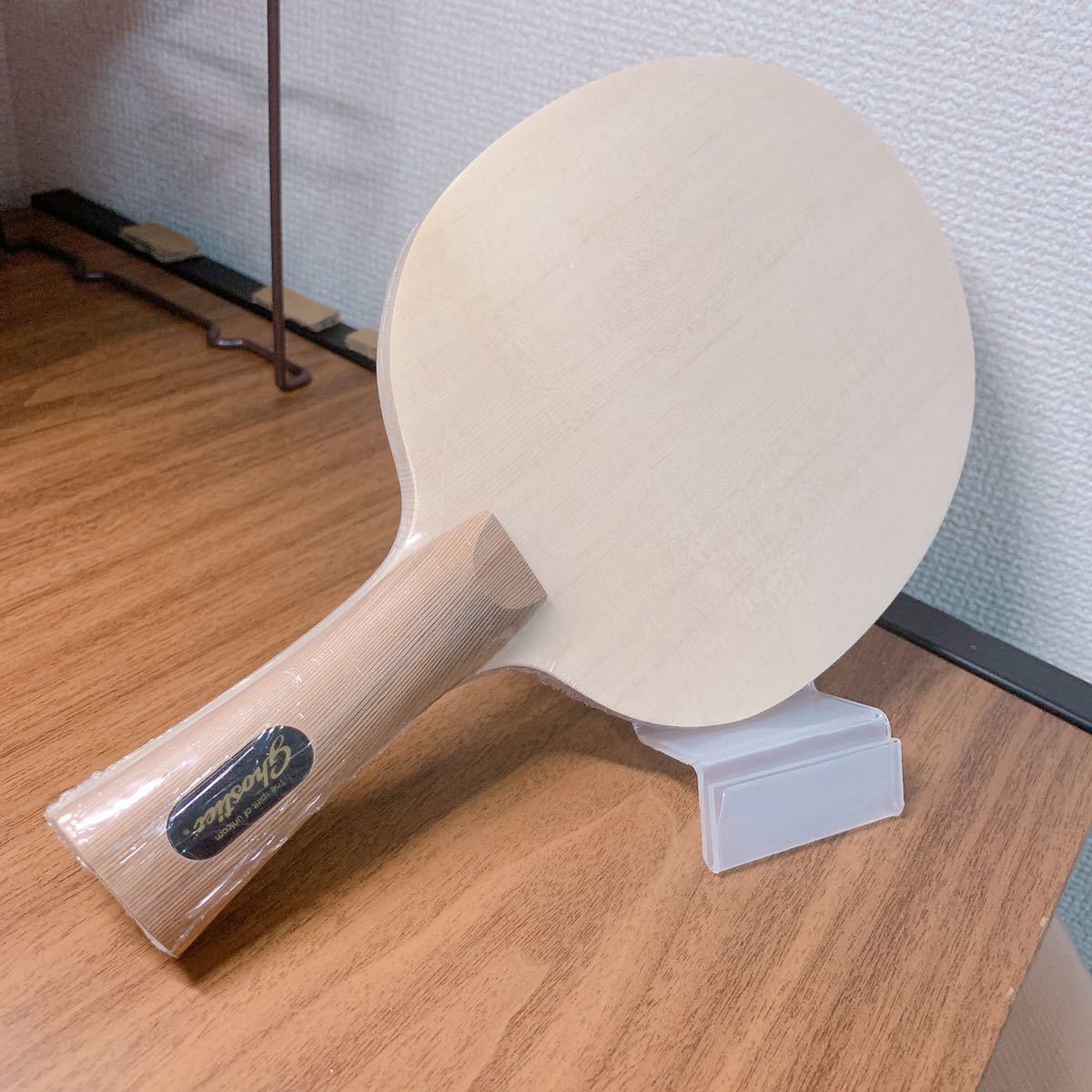 単板 卓球ラケット ヒノキ 檜木 - 卓球 ラケット シェーク A2 メーカー 
