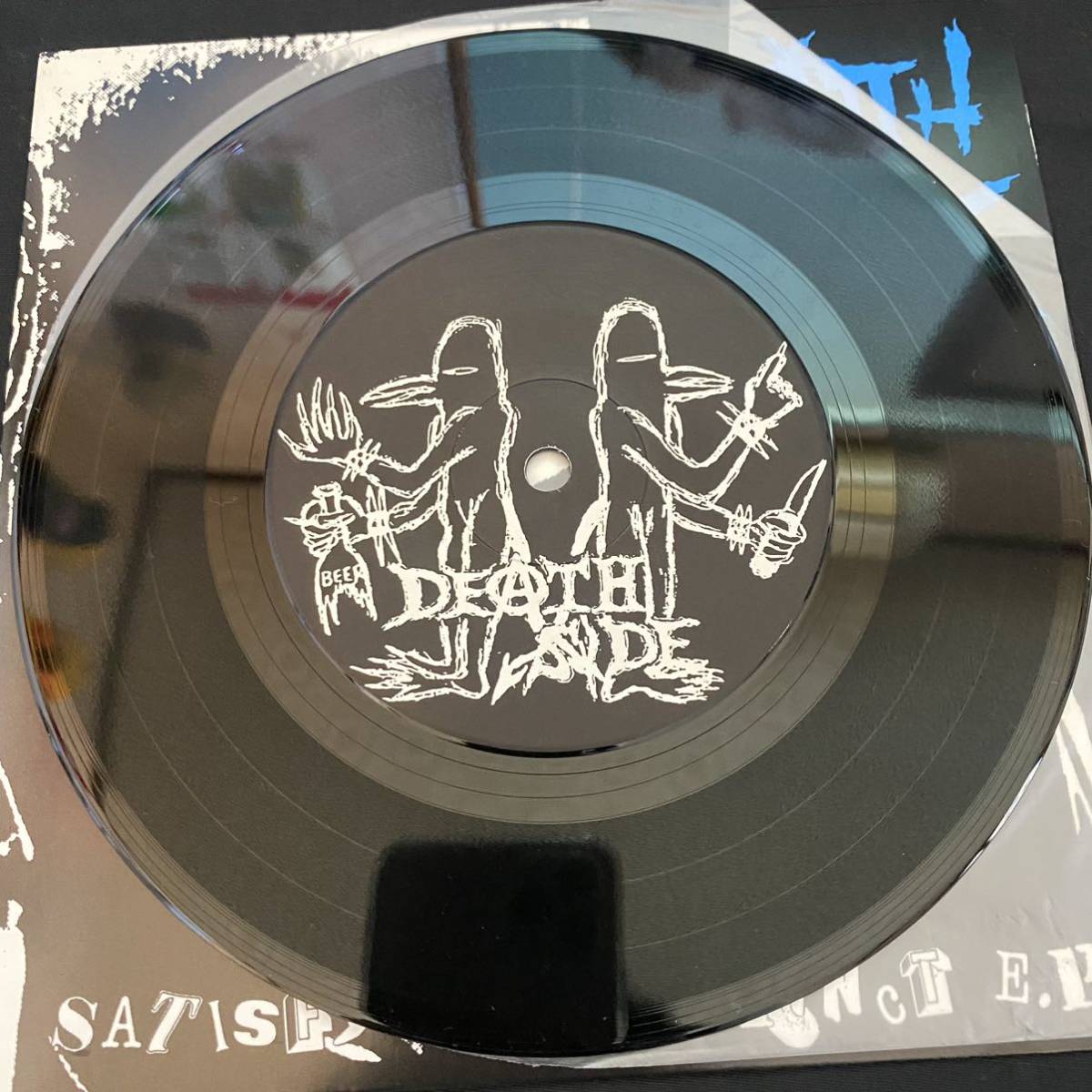 美品】DEATH SIDE「SATISFY THE INSTINCT」 AMI-7021 EP盤 1987年