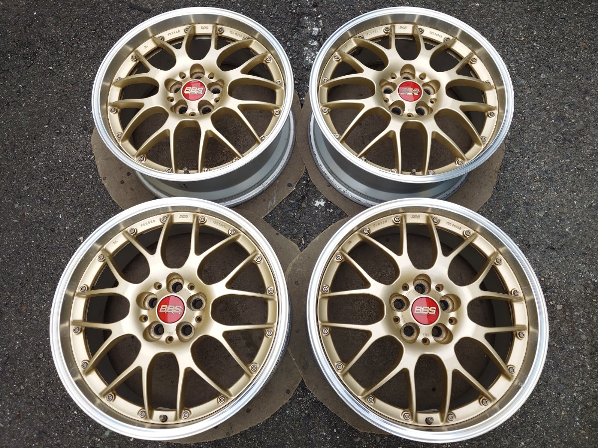 86 BRZ プリウス 鍛造 BBS RS-GT GL-SLD ゴールド 18インチ 7.5J+48