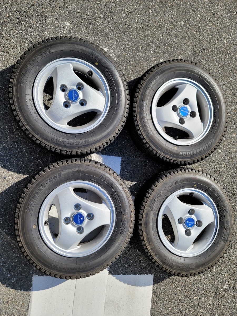 フィアット500 純正ホイール 185/55R15 4本セット Laufennスタッドレス
