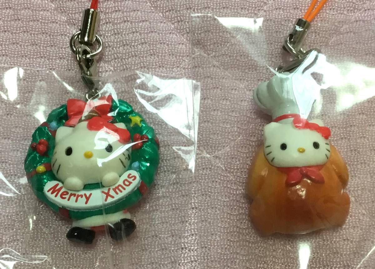 新品ハローキティクリスマスストラップ全4種コンビニ限定販売2007年