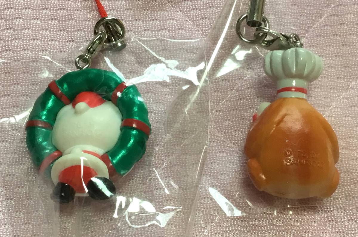 新品ハローキティクリスマスストラップ全4種コンビニ限定販売2007年