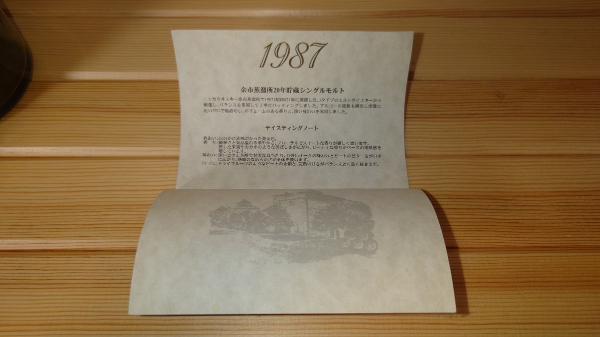 ニッカ ウイスキー 余市1987 空瓶空箱セット ニッカ 【公式通販】
