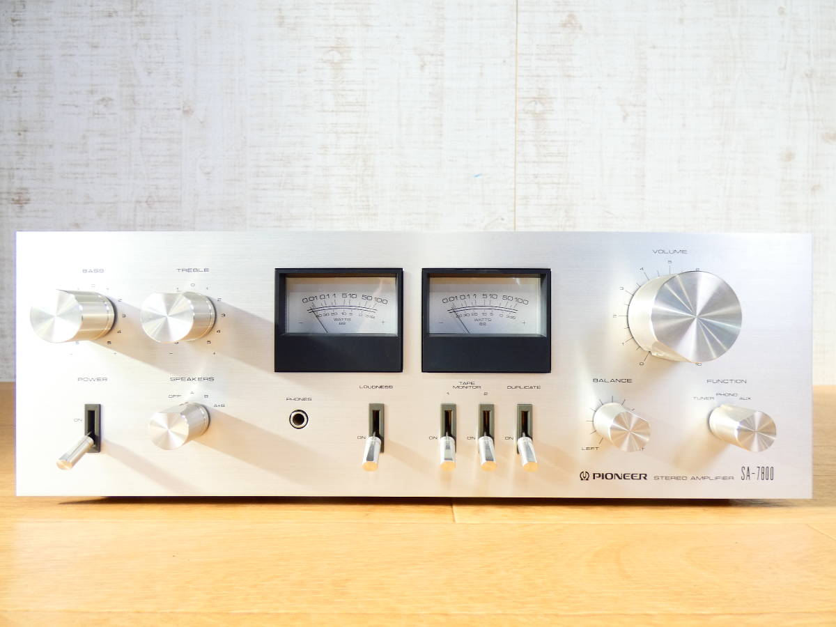 Pioneer SA-7800（ステレオプリメインアンプ） Vintage Pioneer SA