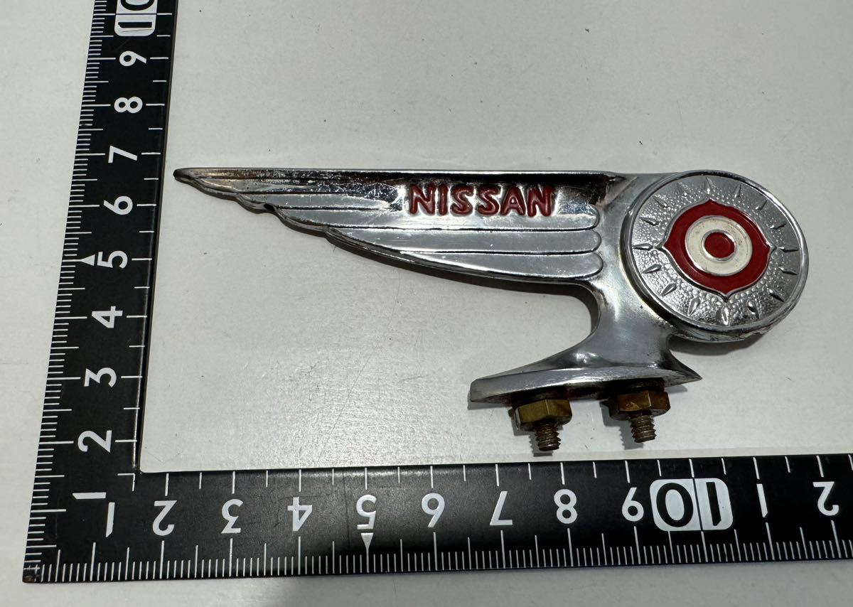 日産 NISSAN 車 エンブレム 自転車 風切り ビンテージ 昭和レトロ レア 