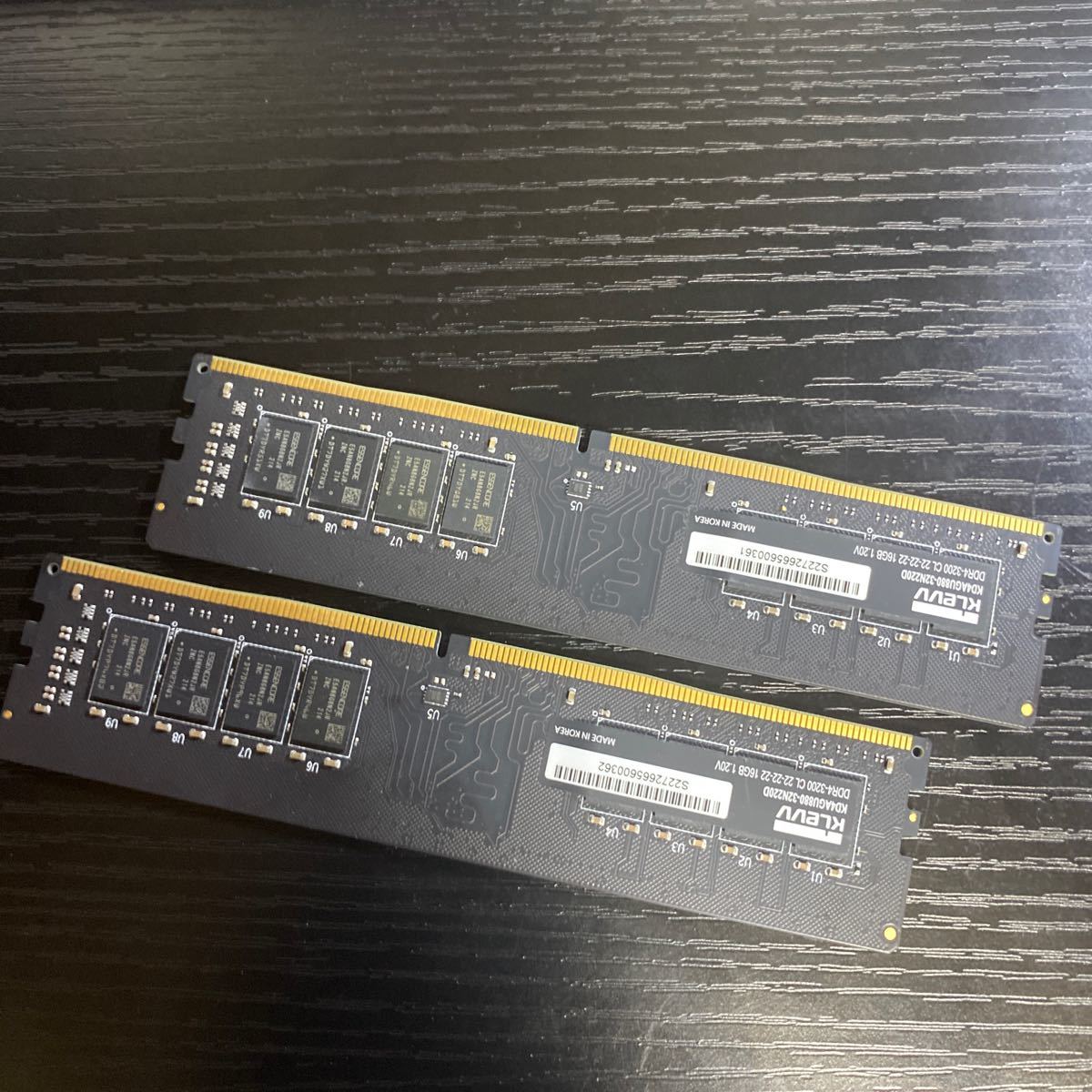 メモリ 32GB(16GB2枚)DDR4 3200Mhzデスクトップ 32GB DDR4 DDR4-3200