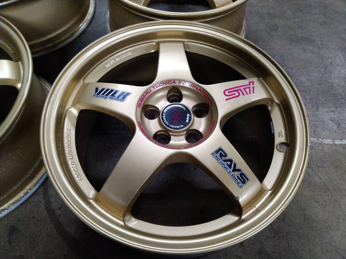 ☆ スバル STI 純正オプション ホイール レイズ RAYS 17インチ 7J ＋48 