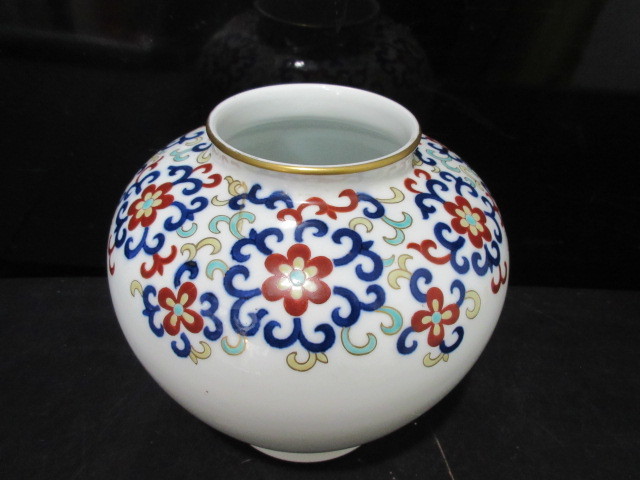 香蘭社　旧マーク　花瓶 香蘭社 旧マーク 花瓶 50年以上前の骨董品