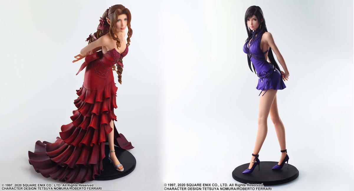 ファイナルファンタジーVII リメイク　スタティックアーツ　エアリス・ゲインズブール ティファ・ロックハート ドレス ffvii ff7