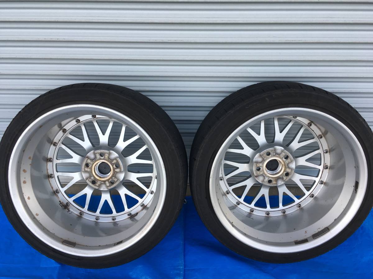 BBS LM 18インチ 114.3 5穴 8.5j +38 タイヤ付 バリ山
