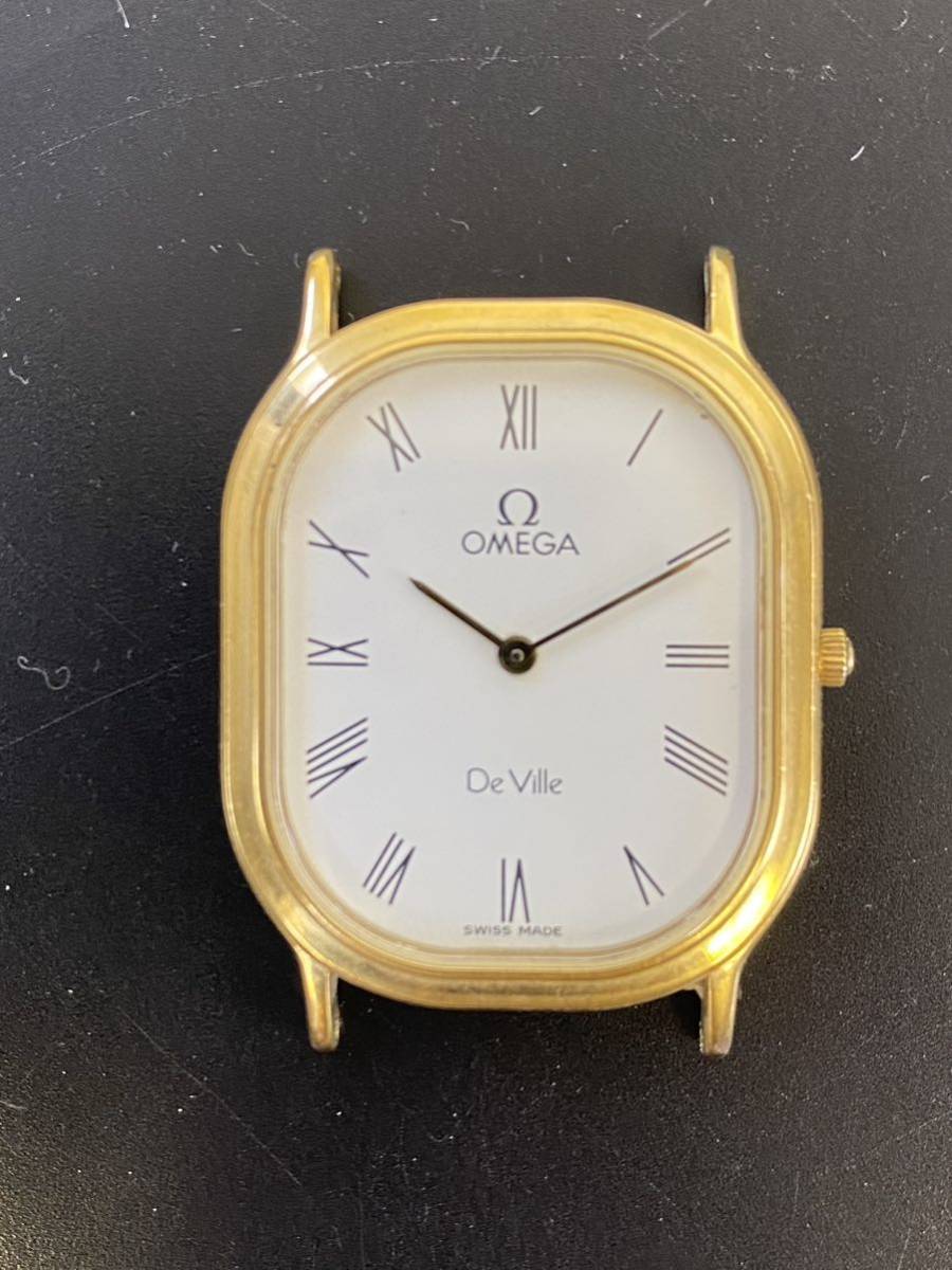 OMEGA オメガ DE VILLE デビル QZ クォーツ レディース腕時計　ホワイト文字盤　本体のみ