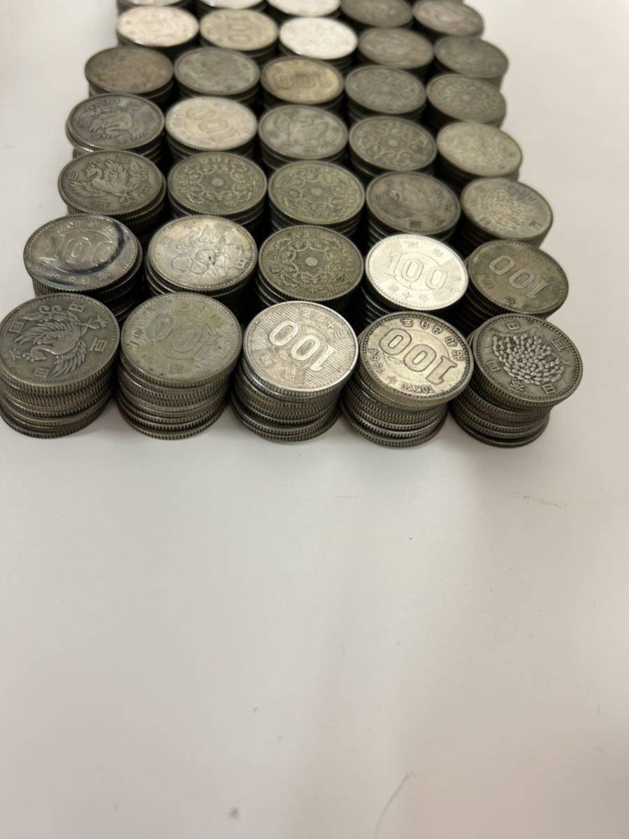 古銭　金貨　7 100円 銀貨 400枚 鳳凰 稲穂 東京五輪 額面4万円