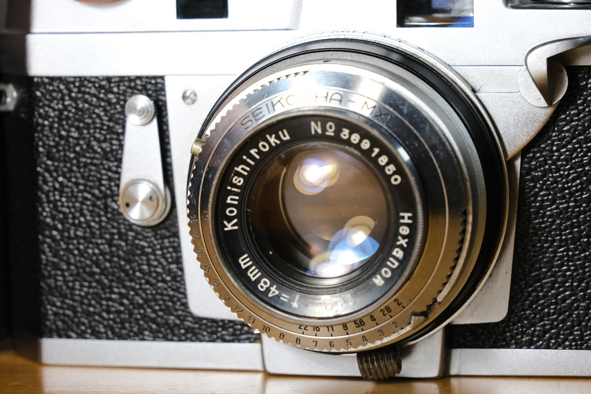 コニカ III型 48mm F2 撮影テスト済み 48mm Konica Hexanon 整備済み 3