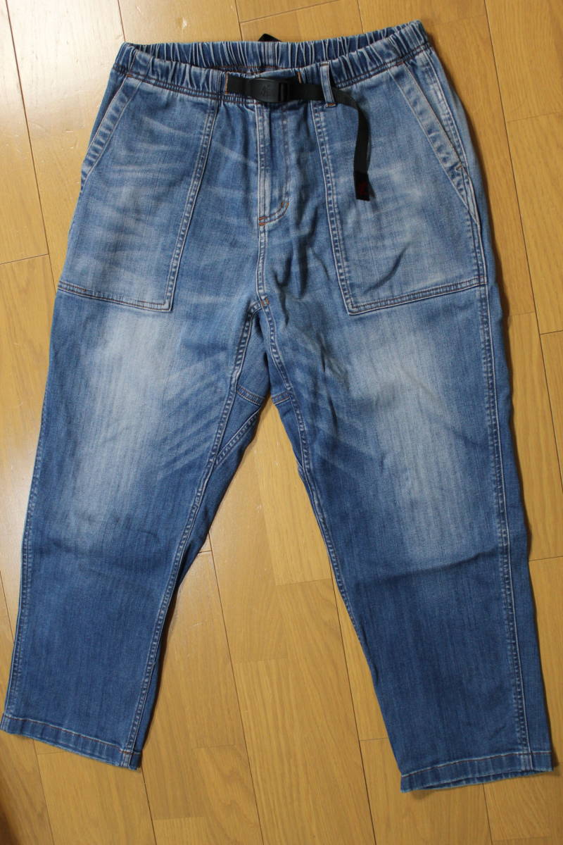 【Used良品】 グラミチ ストレッチ デニム ルーズテーパード パンツ DARK USED サイズM / GRAMICCI G3FU-P004