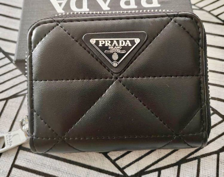 新品 未使用 PRADA プラダ コイン カードケース 小銭ケース ブラック