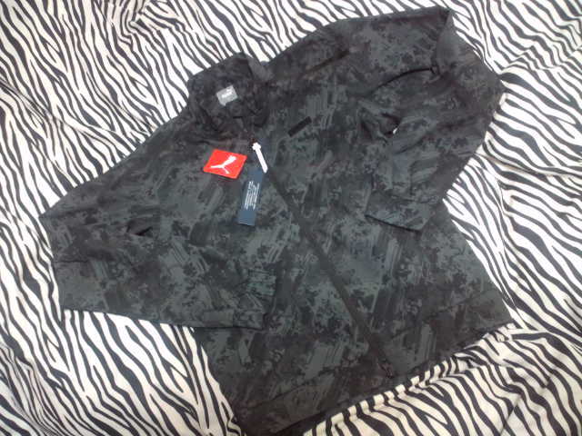 539376◆秋冬春ウインド◆新品◆黒柄◆ XL◆PUMA GOLF◆ プーマゴルフ メンズ ◆ レギュラーフィット◆前開き◆ストレッチ◆EGW AOP