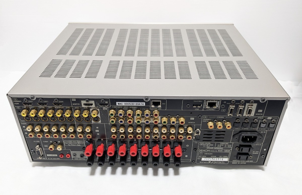 DENON AVアンプ AVC-3808 デノン | デノン⁄AVサラウンドアンプ⁄AVC-3808⁄