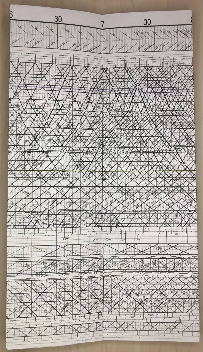 [訳あり] 小田急線 列車運行図表 2006年3月18日 修正版_3