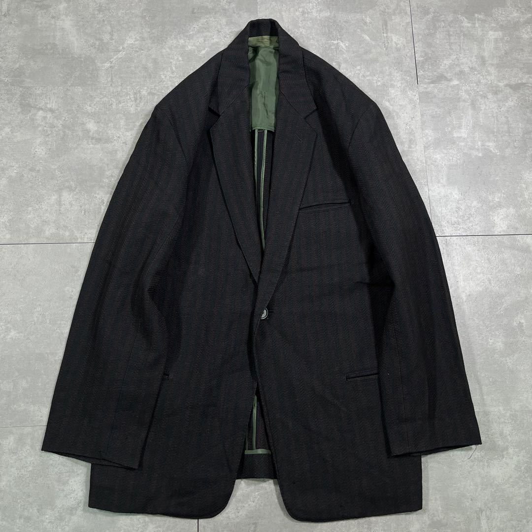 希少 Y‘s for men WORKSHOP ワイズフォーメン■yohji yamamoto　■80s 90s　■高配色 ストライプ　■テーラード ジャケット■ヴィンテージ