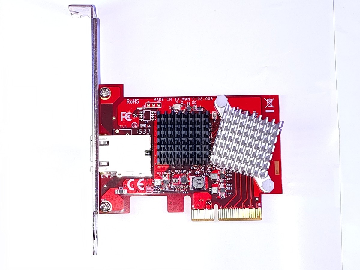 完動品】玄人志向 10Gbe lanカード GbEX-PCIE 玄人志向の10GbE対応LAN