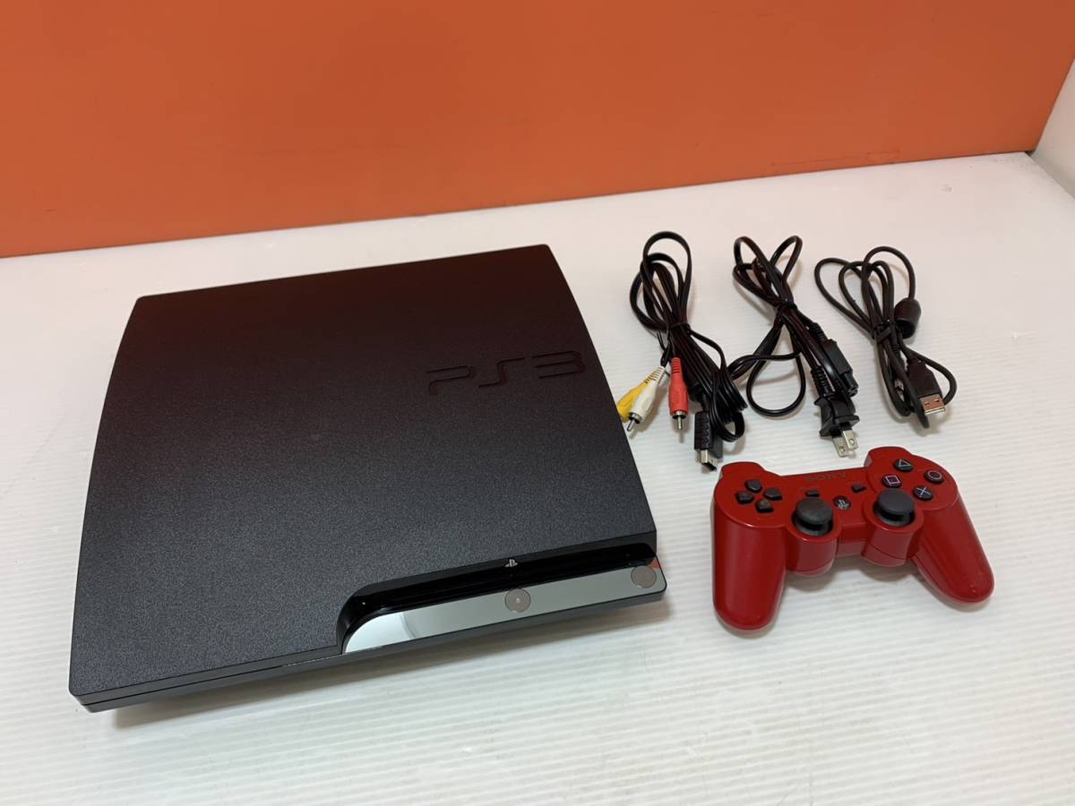 23/190☆SONY　PlayStation3　PS3　プレステ3　ブラック　本体　CECH-2500A　CECHZC2J　赤　DUAL SHOCK3　初期化済み　写真追加あり☆B1