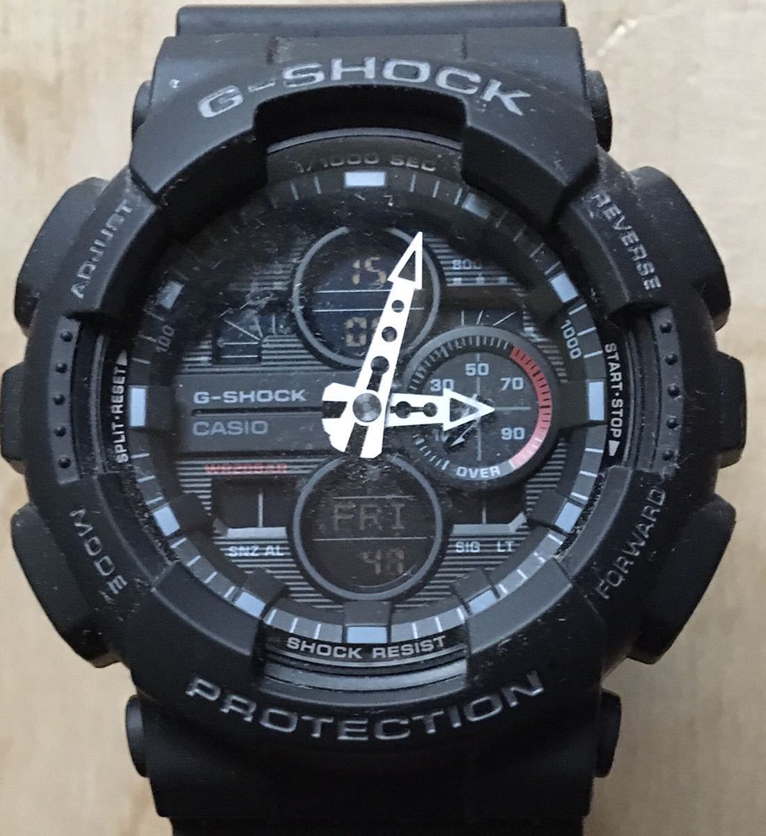 Louis Vuitton -ルイヴィトンバック 新品同様] カシオ CASIO G-SHOCK GA140 ミリタリーブラック