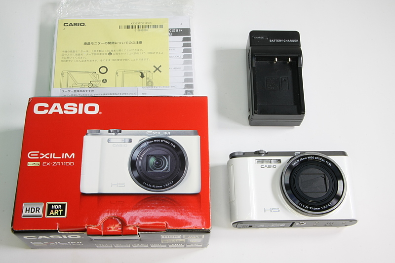CASIO EXILIM EX-ZR1100 ホワイト ジャンク 箱・付属品あり CASIO EXILIM EX-ZR1100 中古CASIO ｲｴﾛｰ1610万画素 価格.com EX-ZR1100