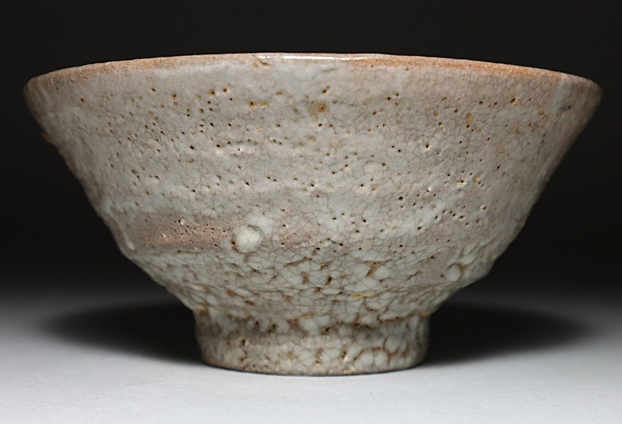 韓国陶磁 【37 鳥嶺窯 九代目 申正熙 高麗井戸茶碗 共箱 茶道具 煎茶 