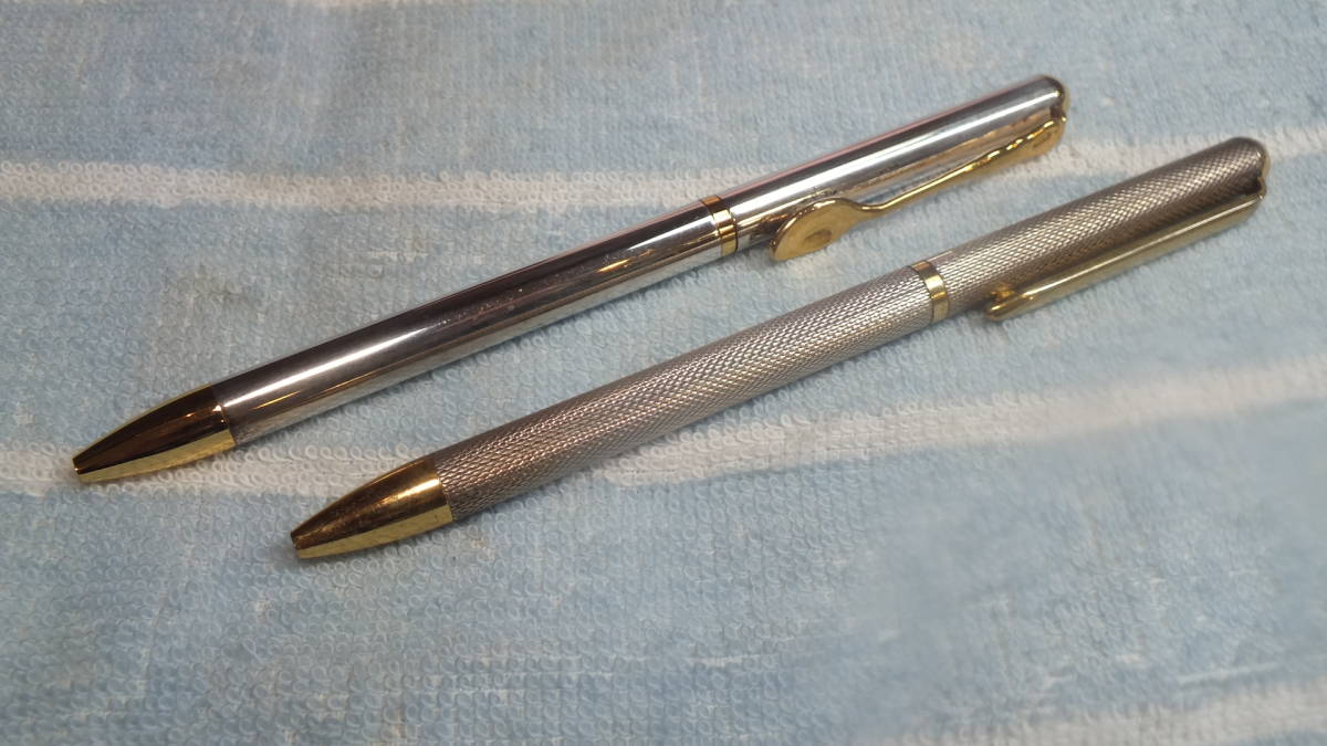 スターリングシルバー　ボールペン2本　まとめて　刻印　メーカー不明　銀　SILVER　